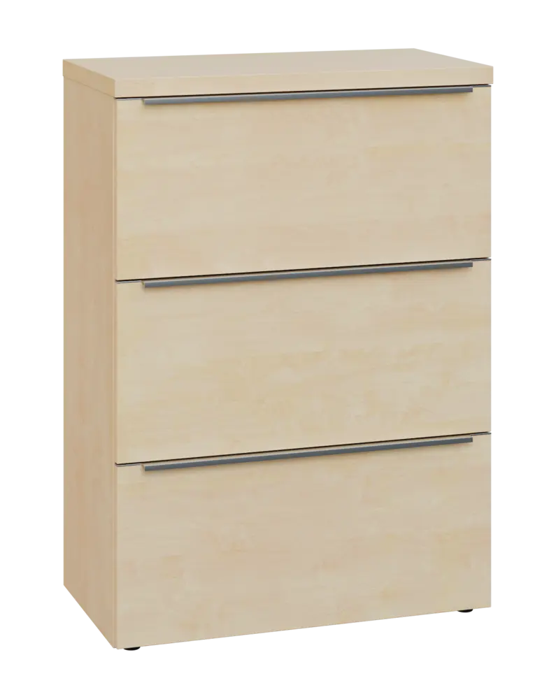 SIN 3 - 83Z kancelářská skříň, 3-zásuvková, 1120x800x400, bříza světlá